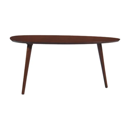 Handmade Oval Coffee Table espresso