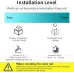 LUXOAK Murphy Bed with Charging Station, Queen Size Cabinet Bed with Large Storage Drawer for Home Office or Small Room
