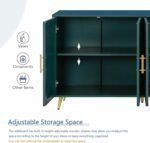 Elegant Wood TV Stand with Storage Cabinet for Stylish Living, Versatile Media Console with Adjustable Shelves