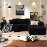 Cloud Sectional Couch with L-Shape Chaise,Modern Modular Sofa with Deep Seat