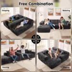 Cloud Sectional Couch with L-Shape Chaise,Modern Modular Sofa with Deep Seat