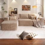 Cloud Sectional Couch with L-Shape Chaise,Modern Modular Sofa with Deep Seat