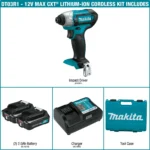 Makita 12 Volt CXT Cordless Impact Driver Kit (2.0Ah) Factory Serviced