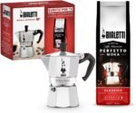 Bialetti Moka Express Aluminium Stovetop Coffee Maker (18 Cup),Silver