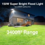 SZPOWER 150W Motion Sensor Lights Outdoor for Outsid