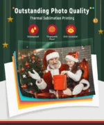 Liene 4x6'' Photo Printer,100 Sheets,Full-Color Photo,for iPhone Android