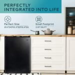 Upright freezer,3.0 Cubic Feet,Single Door Compact Mini Freezer with Reversible Stainless Steel Door,Small freezer for Home/Dorms/Apartment/Office (Silver)