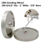 UF-SHARP CBN Grinding Wheel 8 inch 180 Grit,1" Wide,5/8" Arbor