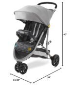 Century Stroll On 3-Wheel Lightweight Stroller