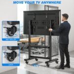 Rfiver Heavy Duty Mobile TV Stand with Silent Wheel