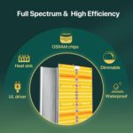 ?SAYHON Dimmable Full Spectrum LED Growing Lights with UV&IR