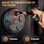 Bewolk Music Boxing Machine with Gloves Boxing Music Workout Machine