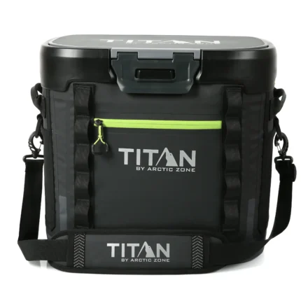 Titan by Arctic Zone 36 Can Capacity Waterproof and Leak Proof Welded Thermocooler,Black/Green,Per Pack 1,Model 10004132