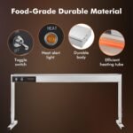 Hiteemer Food Heat Lights Hanging Overhead Stainless Steel with Cord