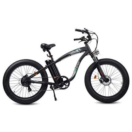 750W Electric Bike 26?ɡ? Fat Tire Adult Electric Bicycles 48V 13AH Removable Lithium Battery Ebike with Suspension Fork Aluminium Frame Beach Snow Mountain E-Bike for Adults