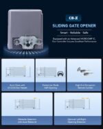 CO-Z Sliding Gate Opener Hardware Security System Kit