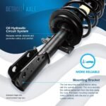 Detroit Axle - Front Struts Sway Bars Struts w/Coil Spring 2 Sway Bar