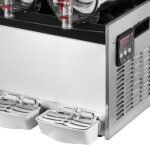 Slushy Machine 15L x 3 Tank 110V Margarita Maker Frozen Drink Machine Commercial Smoothie Maker Slushy Making Machine Suitable for Commercial Use