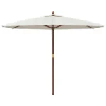 3m Wooden Garden Parasol (8 Colours)