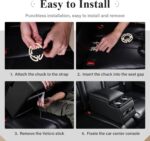 Coverado Car Center Console,Universal Rear Bench Seat Consoles Truck Seat Organizer and Storage