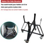 Dracarys Powder Coated Steel Rolling Outdoor Cart with Heavy Duty Locking Caster Wheels