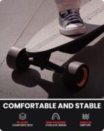Caribou Electric Skateboard with Remote, 26 Miles Range, 32 Mph Top Speed, 2 x 1000W Hub-Motor, Electric Longboard for Adults & Teens Beginners, 6 Months Warranty