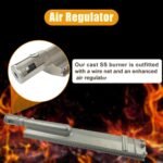 Fenluqi 4-Set Heavy Duty Cast Stainless Steel Grill Burners