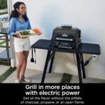 OG701 7-in-1 Outdoor Electric Grill & Smoker - Grill,BBQ,Air Fry,Bake,Roast,Dehydrate & Broil - Uses Woodfire Pellets - Portable & Weather Resistant