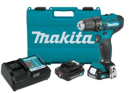 Makita 12V max CXT Lithium?Ion Cordless 3/8 Inch Driver?Drill Kit 2.0Ah Factory Serviced