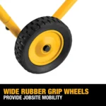 DEWALT Miter Saw Stand With Wheels (DWX726),Yellow