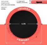 Inflatable Dock Floating Platform,8ft Inflatable Water Hammock Floating Deck for Lake W/Cupholder,Round Floating Ring Float Ring,Pool Float Raft Lounger Island Platform Pad