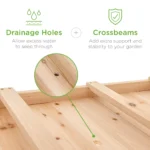 Best Choice Products Raised Garden Bed 48x24x32