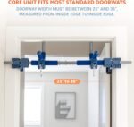 6 Piece Indoor Doorway Gym Set for Kids ÿ Indoor Swing for Kids Includes Kids Swing Chair,Rings,Hanging Trapeze,Ladder,Swinging Rope & Pullup Bar