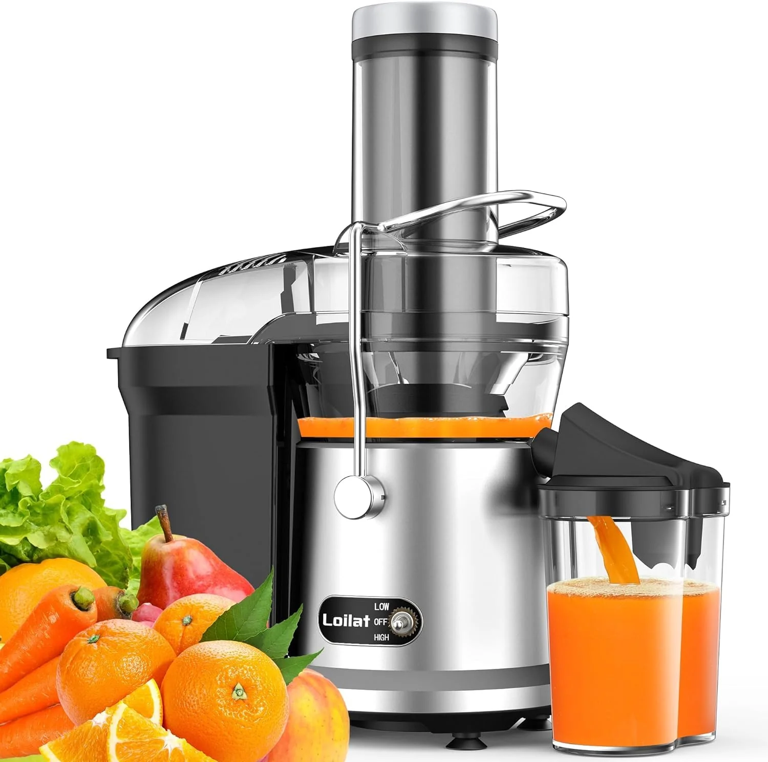 Loilat 1200W Juicer Machine with 3" Feed Chute Loilat 1200W Juicer Machine with 3" Feed Chute