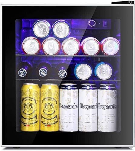 Antarctic Star Mini Fridge Cooler ?C 60 Can Beverage Refrigerator Glass Door for Beer Soda or Wine ?C Glass Door Small Drink Dispenser Machine Clear Front Removable for Home,Office or Bar,16cuft Antarctic Star Mini Fridge Cooler ?C 60 Can Beverage Refrigerator Glass Door for Beer Soda or Wine ?C Glass Door Small Drink Dispenser Machine Clear Front Removable for Home,Office or Bar,16cuft
