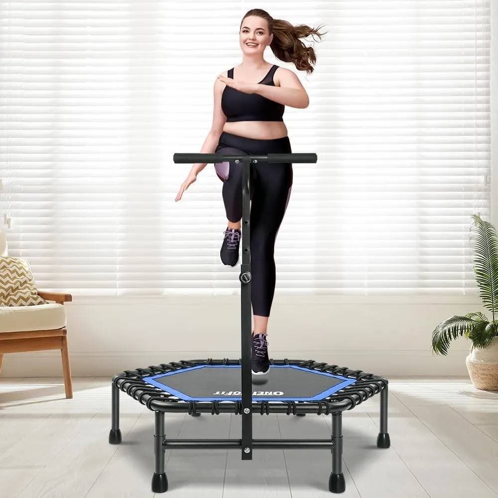 ONETWOFIT Rebounder Trampoline Silent Mini Trampoline ONETWOFIT Rebounder Trampoline Silent Mini Trampoline