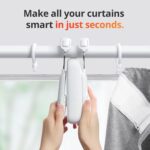 SwitchBot Smart Automatic Curtain Opener 2 Pack - WiFi Remote Control with App/Timer