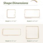 IKALIFE Large Wooden Baby Playpen