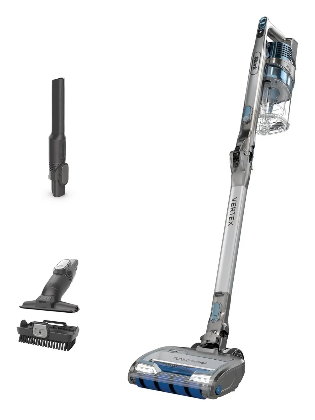 Shark IZ462H Vertex Ultra Lightweight Cordless Stick Vacuum with DuoClean PowerFins,Crevice,Pet Multi-Tool,Anti-Allergen,Brush,Removable Handheld,Flex,60 min Runtime,Blue,MultiFLEX Shark IZ462H Vertex Ultra Lightweight Cordless Stick Vacuum with DuoClean PowerFins,Crevice,Pet Multi-Tool,Anti-Allergen,Brush,Removable Handheld,Flex,60 min Runtime,Blue,MultiFLEX