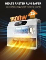 GiveBest Smart Wall Heater,1500W Fast Heating Space Heater for Bedroom