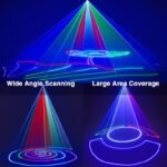 Ehaho DJ Laser Party Lights, 3D Animation RGB Lazer Stage Lighting