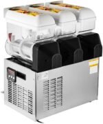 Slushy Machine 15L x 3 Tank 110V Margarita Maker Frozen Drink Machine Commercial Smoothie Maker Slushy Making Machine Suitable for Commercial Use