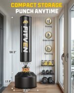 FITVEN Freestanding Punching Bag with Boxing Gloves