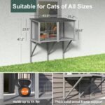 TIMHAKA Cat Window Perch for Large Indoor Cats - for Sunbathing