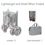 EVER ADVANCED Foldable into Bag Travel Wagon with Removable Canopy