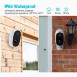 Battery Security Camera Outdoor,Conico 24G WiFi 1080P Wireless Home Rechargeable Outside Camera,IP Surveillance Cameras with 2Way AudioNight VisionMotion DetectionWaterproof Cloud Storage