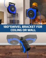 DEWENWILS Retractable Cord Reel,60FT Heavy Duty Extension Cord