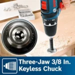 BOSCH CLPK22-120 12V Max Cordless 2-Tool 3/8 in. Drill/Driver and 1/4 in. Impact Driver Combo Kit with 2 Batteries,Charger and Case,Blue