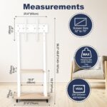 Hellsehen Mobile TV Stand with Wheels