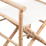 2 Folding Bamboo Director's Chairs